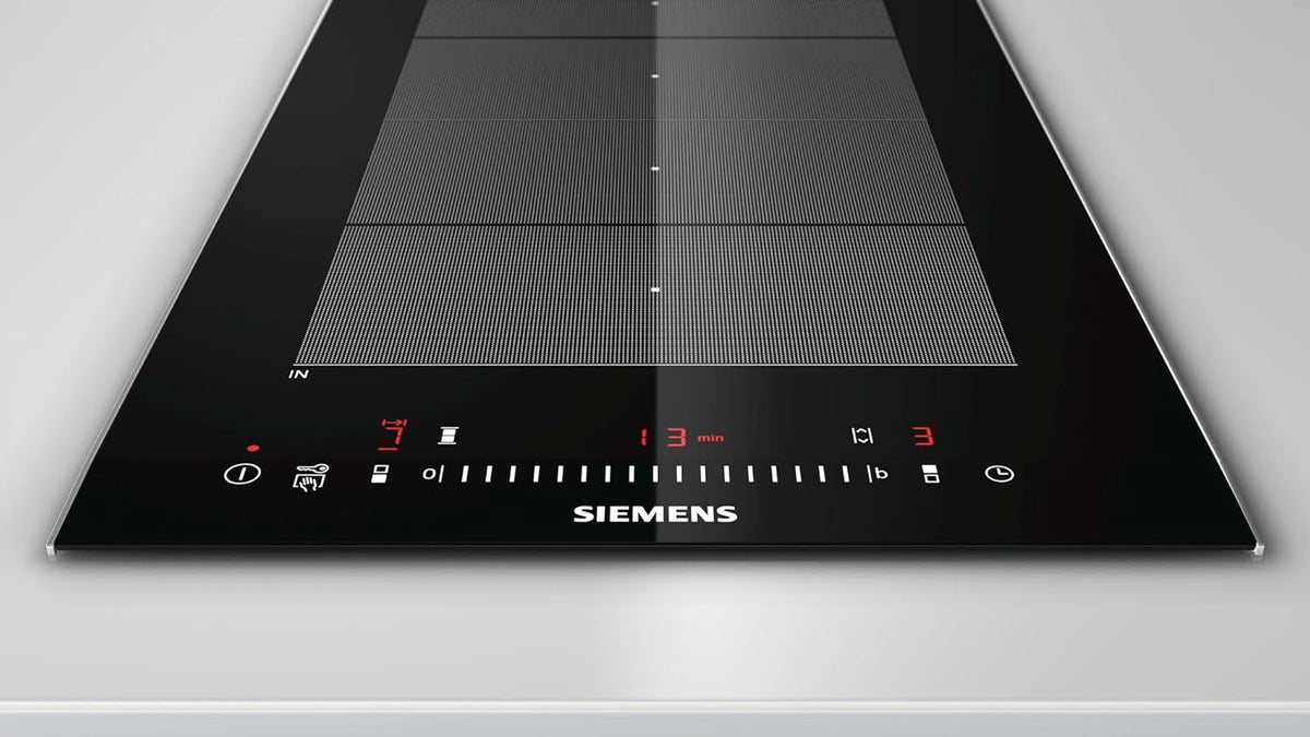 Plaque Induction 2 feux-Siemens EX375FXB1E - Plaque de cuisson Induction - Dimensions produit LxP en cm : 30.2 / 52