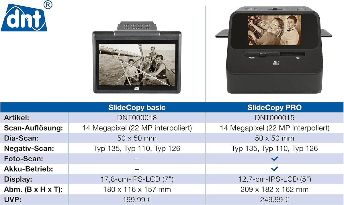dnt Scanner Diapositives/négatifs 2 en 1 SlideCopy Basic DNT000018