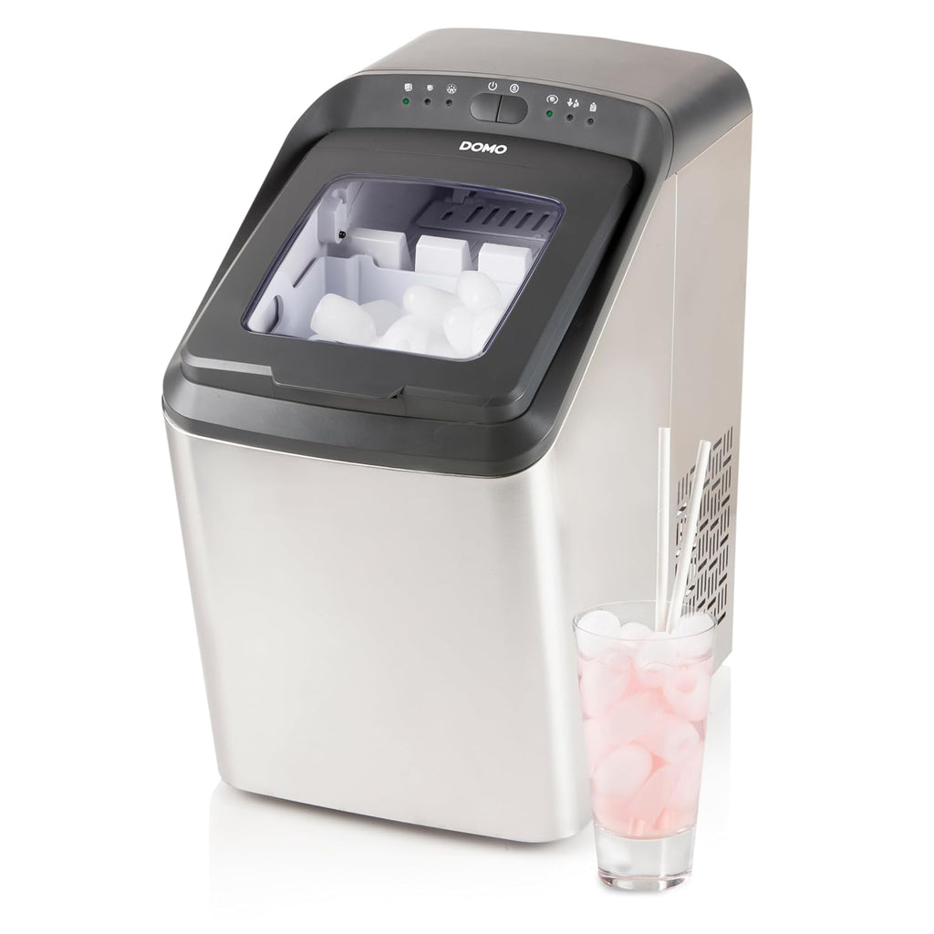 DOMO DO9247IB Machine à glaçons PRO 'Ice Maestro' - 15kg/24h - 2,8 L - inox