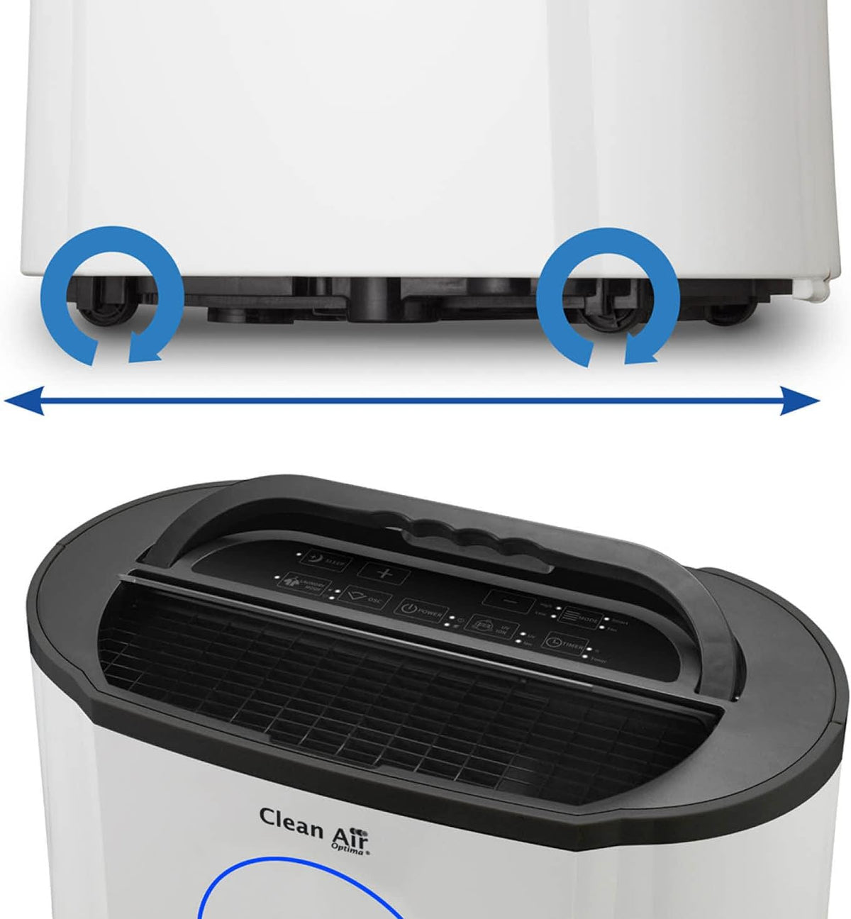 Clean Air Optima CA-704 purificateur d'air 70 m² 39 dB Noir, Ivoire 370 W