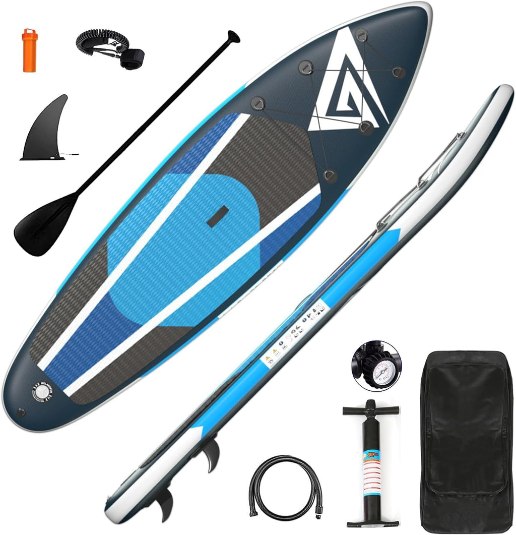 ALIFUN Planches Gonflables Sup Stand Up Paddle Board Gonflable 3 M-320Cm Capacité de Poids 200 Kgs Paddleboarding 6 inches D'épaisseur
