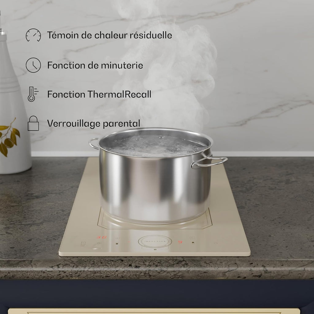 Klarstein Plaque Induction Électrique, Double Chauffage, 2 Feux, 3500W x2, Tables de Cuisson à Induction Smart Touch Control, Affichage Numérique et Minuterie, 240v