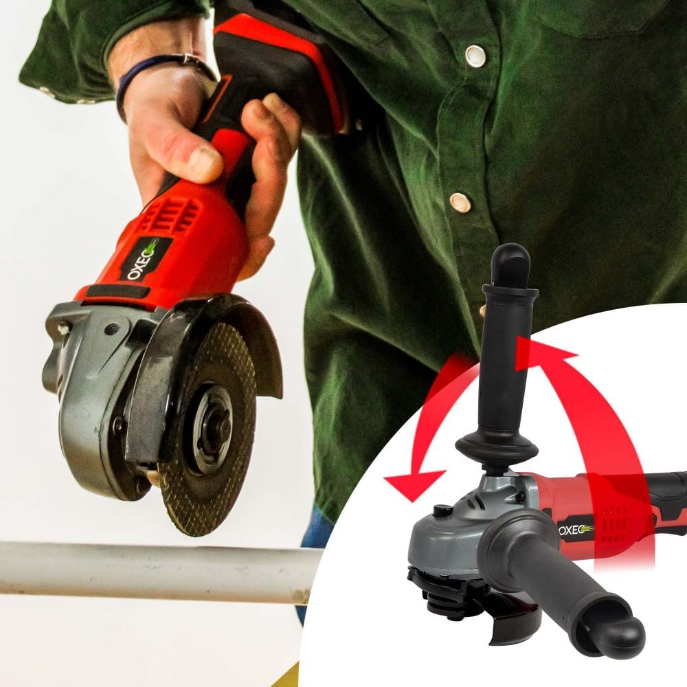 Oxeo Ensemble Essentiel Bricolage Easy Full 18V : Perceuse/Meuleuse/Scie Sauteuse avec Batteries 2Ah/4Ah et Chargeur Rapide
