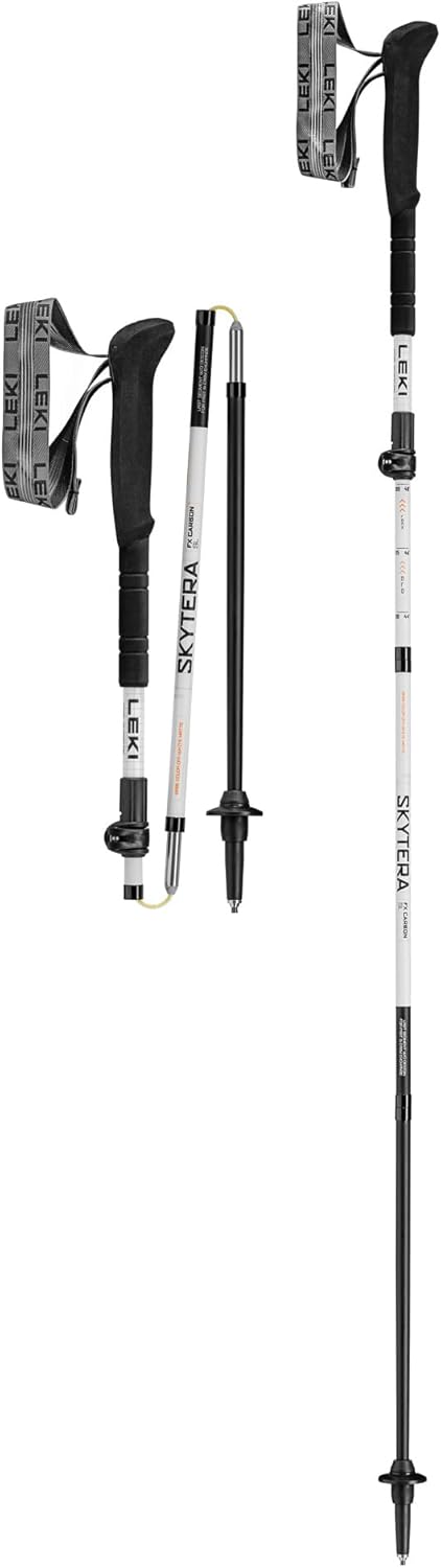 LEKI Skytera FX Carbon SL Bâtons de Marche Pliables et légers pour randonnée, Emballage Rapide et Alpinisme