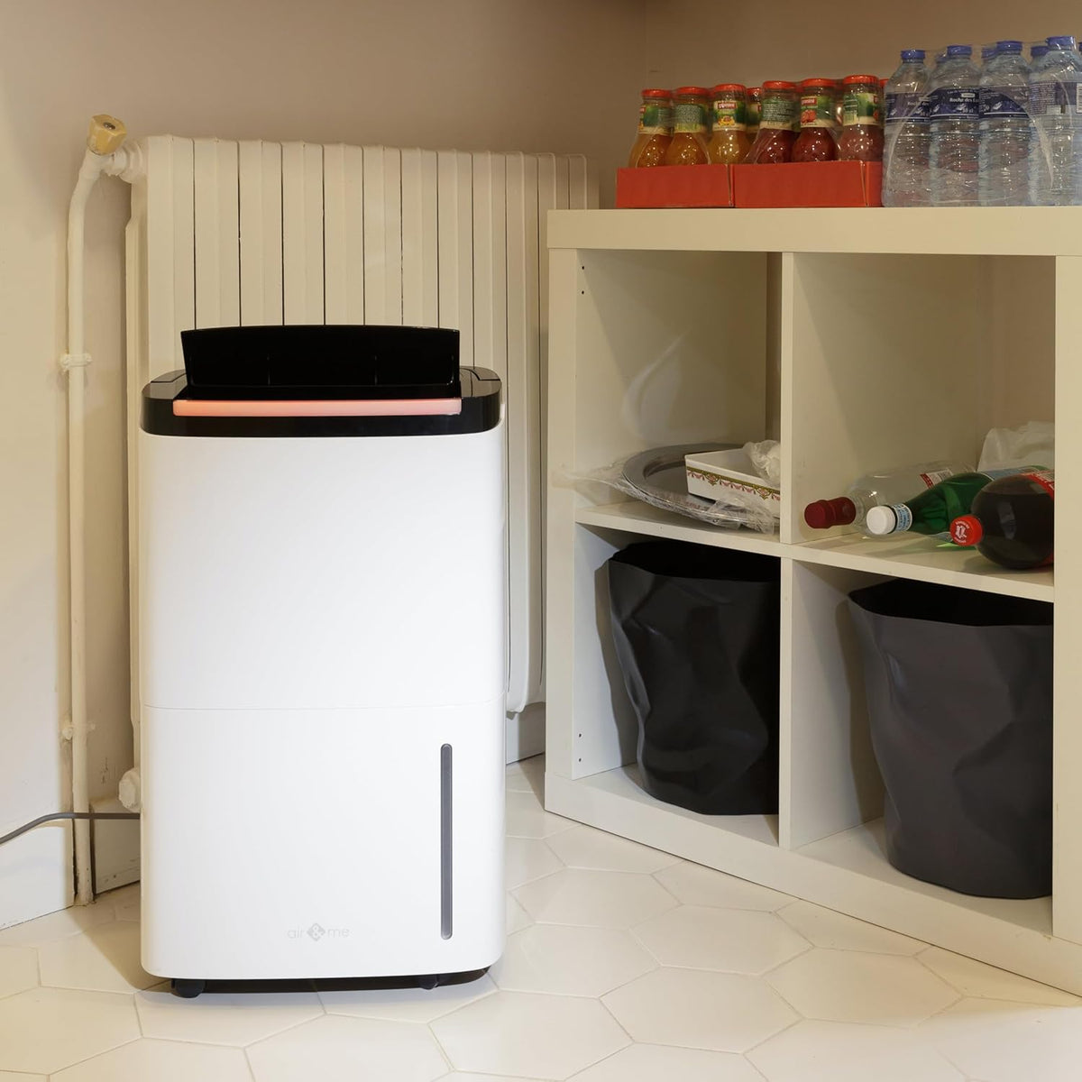 Air&Me Déshumidificateur ROHAN 50L/j avec pompe – Connecté, puissant & silencieux, idéal 200m². Volet oscillant, grande autonomie.