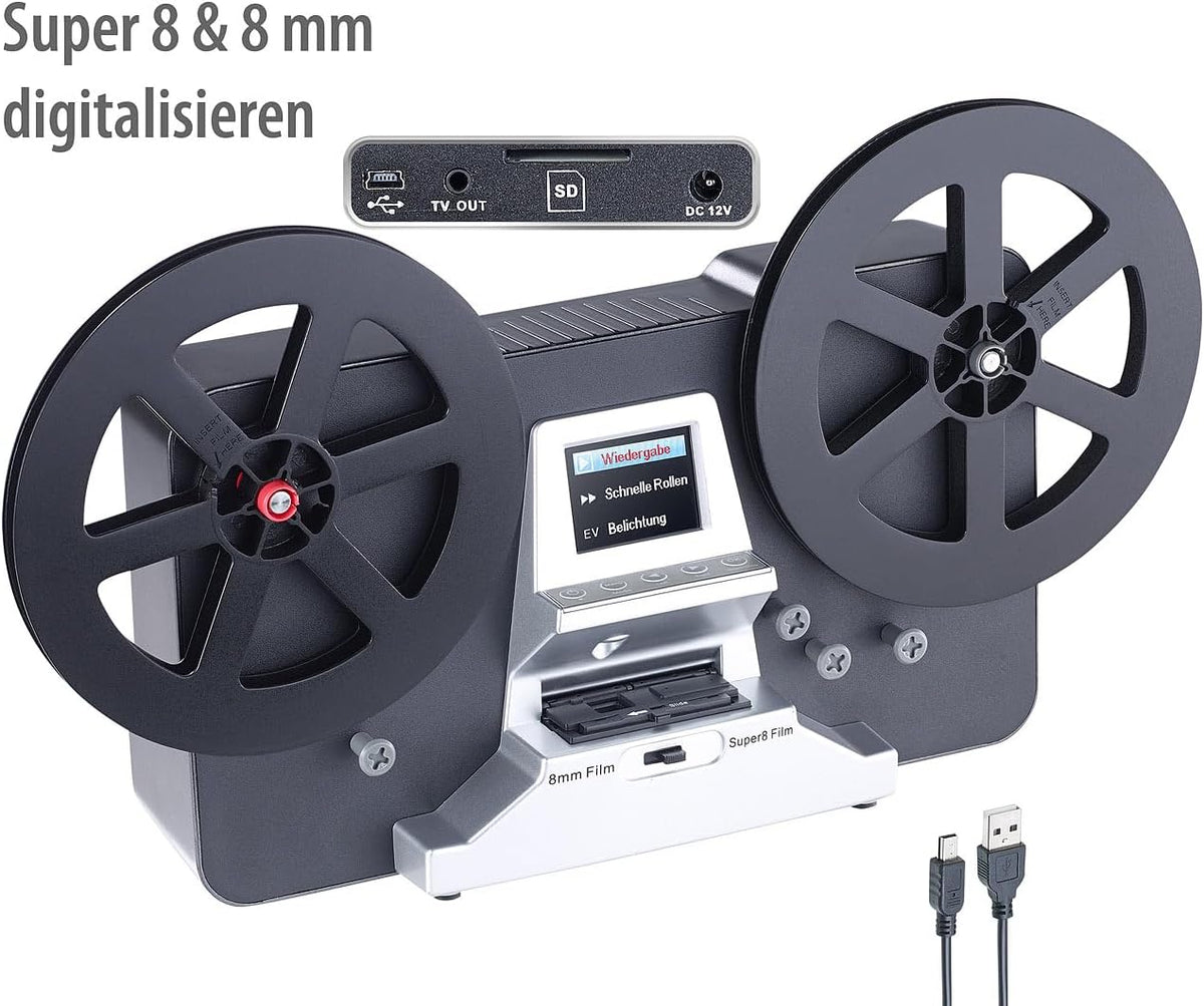 Somikon Scanner de pellicule pour Films 8 mm et Super 8