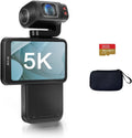 ORDRO M3 Caméra Vidéo Portable 5K/30fps Caméscope Vlogging Caméscope avec écran tactile rotatif de 3,5 pouces pour YouTube TikTok Video Vlog