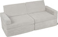 KiddyMoon Canapés Pliant pour Enfants Canapé-Lit Convertible Bébés-Canapé Lit Coucher Salle De Jeux Pliable Matelas Au Sol Mini-Canapé Chaise-Lit, Gris Clair