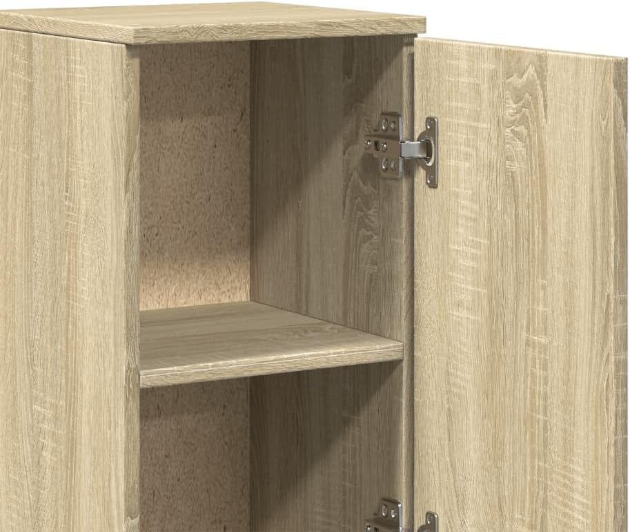 vidaXL Ensemble de Meubles de Salle de Bain 3 pcs chêne Sonoma, Armoire de Salle de Bain, Armoire de Bain, Meuble-lavabo de Salle de Bain