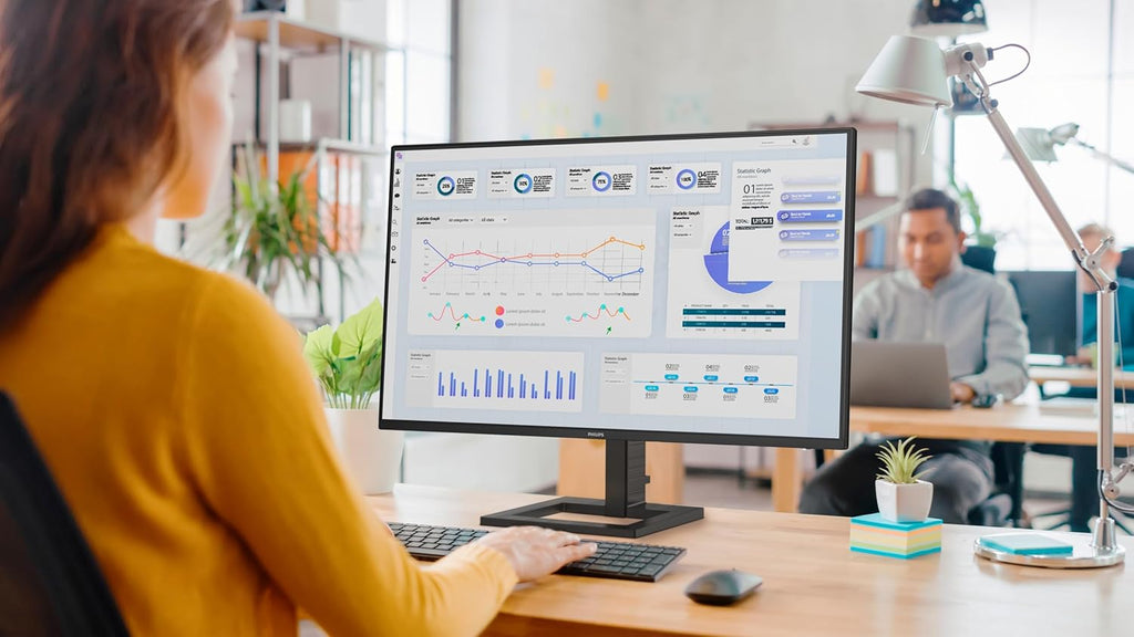 Philips Monitors 27E1N1800AE - Moniteur Ultra HD 27 Pouces, Haut-parleurs, Hauteur réglable, HDR10 (3840x2160, 60 Hz, HDMI 2.0, DisplayPort 1.4) Noir