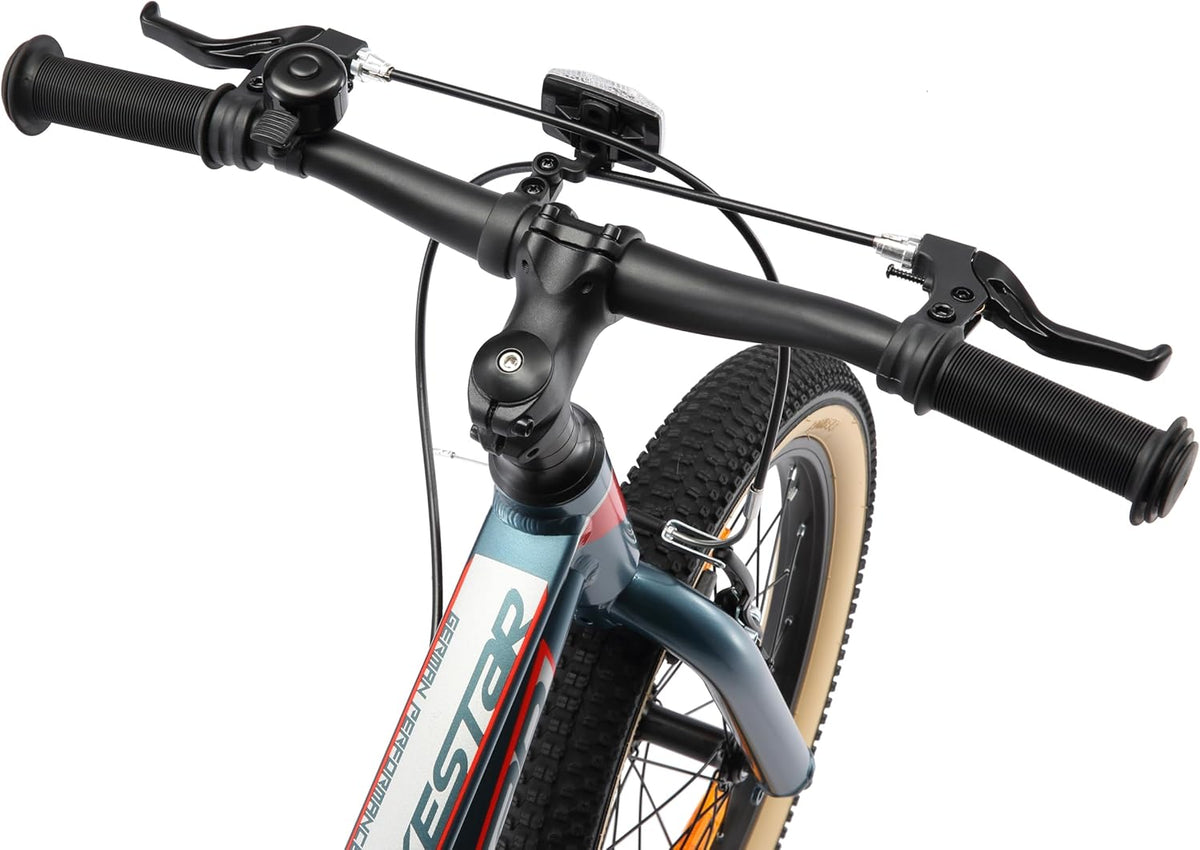 BIKESTAR Vélo Enfant en Aluminium, Garcons et Filles de 5 Ans | Bicyclette de Montagne VTT 18 Pouces avec Freins en V | Vert