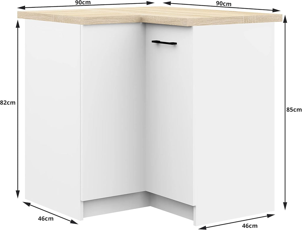 AKORD Armoires de Cuisine Olive Spacieux Robuste pour Tout Design pour Une Petite Cuisine pour Une kitchenette dans Le Cadre d'un Ensemble