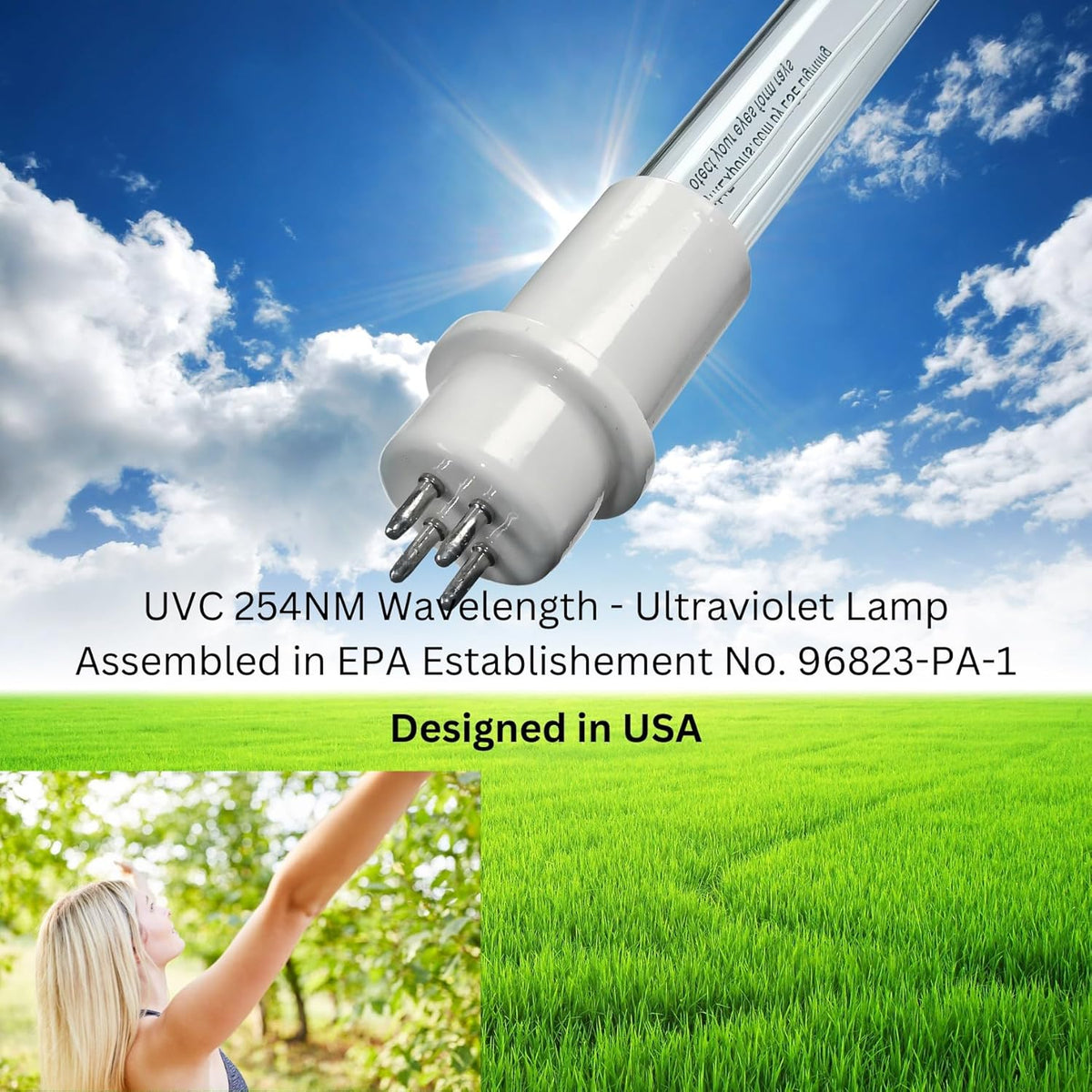 LSE éclairage Compatible Ampoule UV Aawho/14 Aaw300ho/14 4pin
