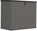 Armoire en résine 140x82x124cm. Structure en Acier, avec Plancher Inclus. Coffre extérieur, Hangar 1170 litres