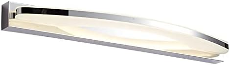 Générique Lampe Led moderne for miroir de salle de bain, abat-jour en acrylique, applique murale en acier inoxydable, éclairage domestique, Luminaires intérieur