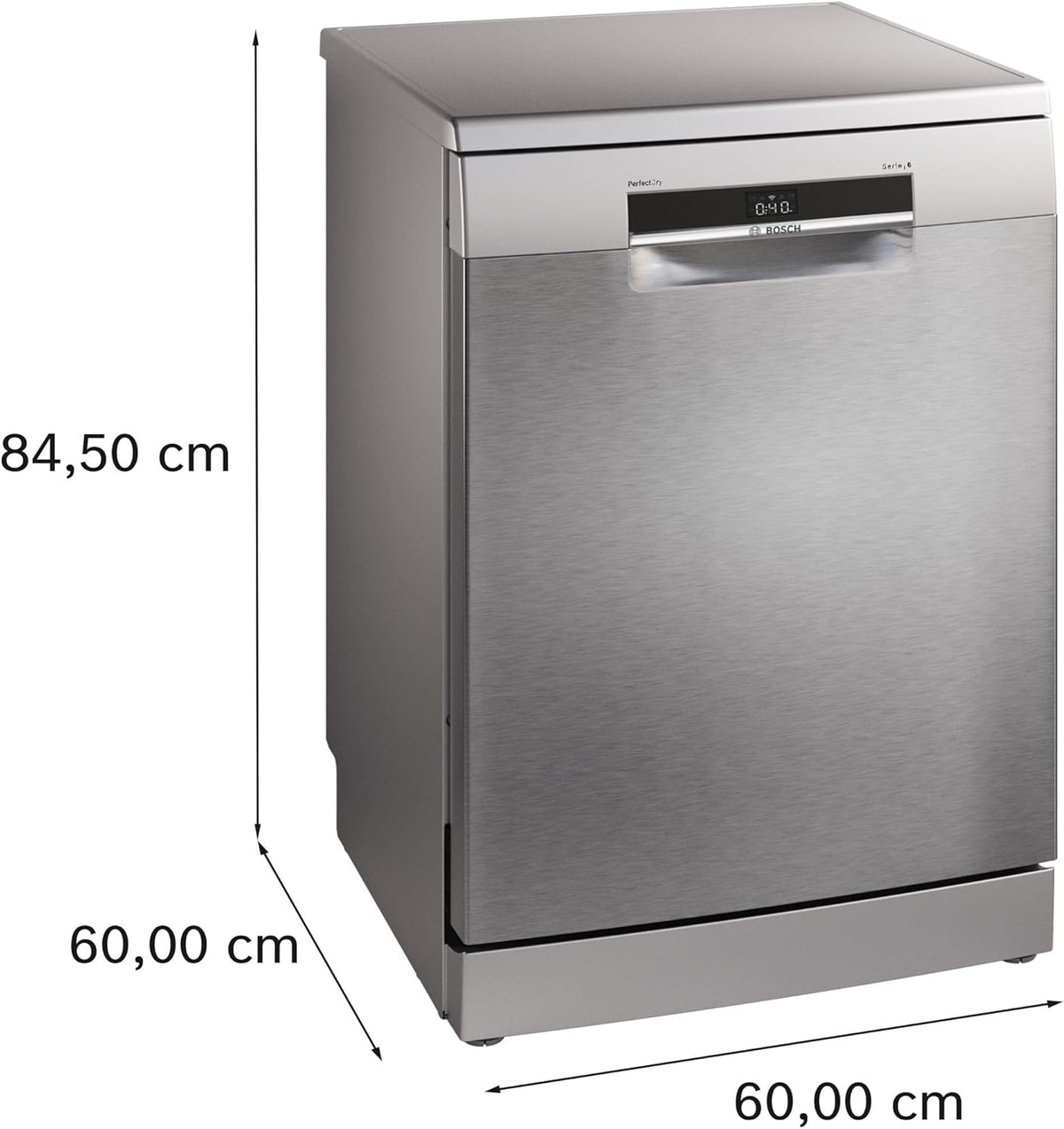 Bosch SMS6ZCI11F, Série 6, Lave-vaisselle 60cm, Pose-libre, Acier brossé anti-traces