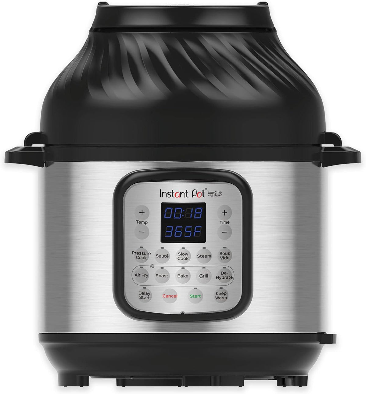 Instant Pot Multicuiseur 11 en 1 Duo Crisp + Air Fryer, 8 L : autocuiseur, friteuse à air, mijoteuse, cuiseur à vapeur, machine sous vide, déshydrateur avec gril, réchaud et fonctions de cuisson