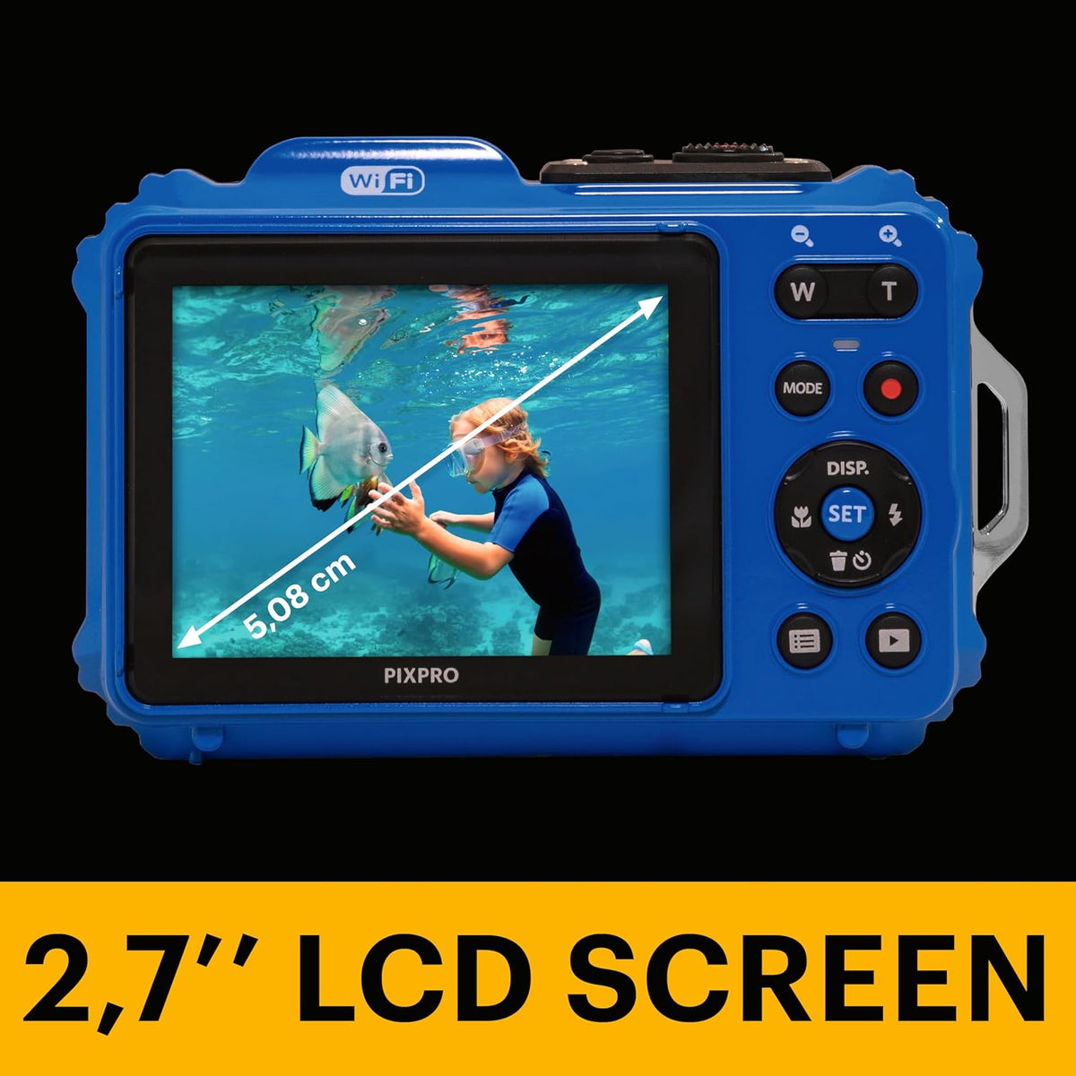 KODAK Pixpro - WPZ2 - Appareil Photo Numérique Compact 16MPixels Etanche et Anti-Choc - Jaune
