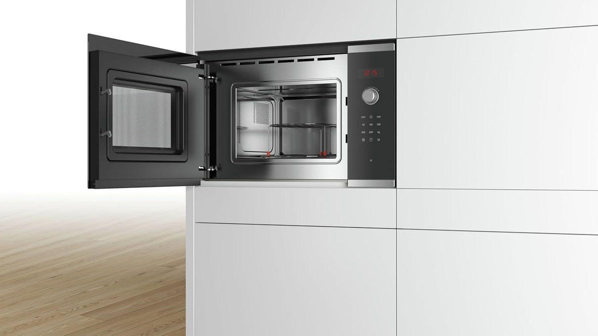 Bosch BEL523MS0 Série 4 - Micro-ondes intégrable - 60 x 38 cm - 5 puissances - 20L - Inox