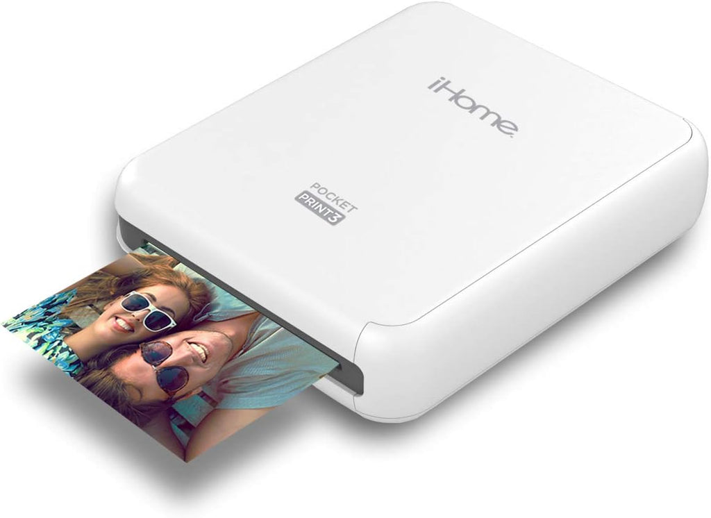 iHome PocketPrint3 Imprimante photo mobile Carrée 7,6 x 7,6 cm Blanc