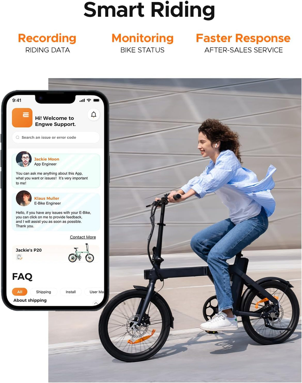ENGWE Velo Electrique Homme-vélo électrique Batterie 36V 9.6Ah jusqu'à 80 km, vélos électriques Moteur 250W Max 25km/h, Velo Electrique Pliable Pneus 20 * 1,95 Pouces, P20