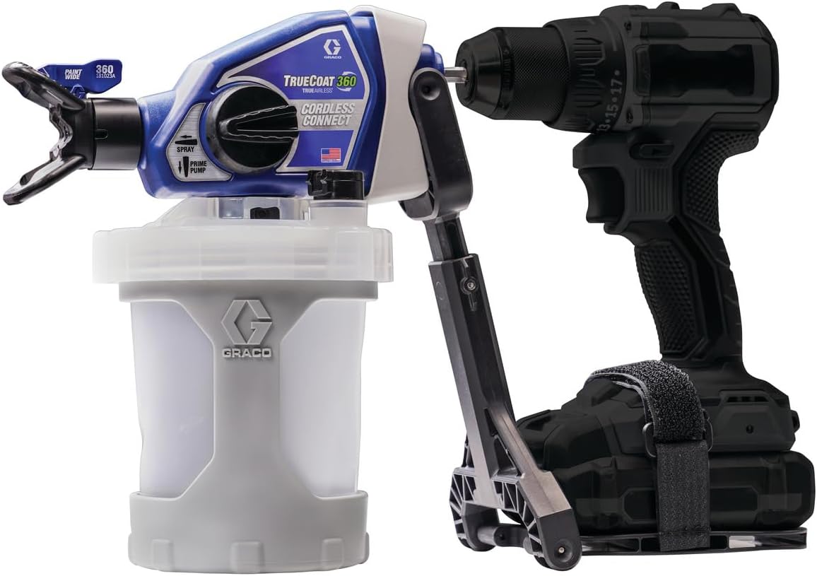 Magnum by Graco 26D361 TrueCoat 360 Cordless Connect, Pistolet à Peinture airless portatif sans Fil, pulvérisateur-perceuse, Utilisation Domestique, Petits travaux de Peinture (Pression Max. 138 Bar)