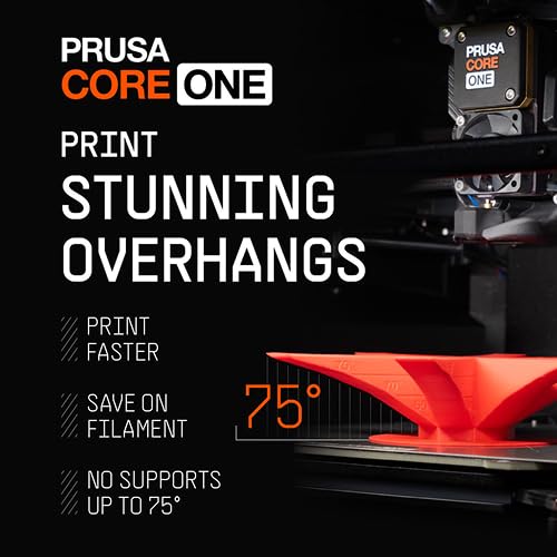 Prusa Core One, imprimante 3D FDM prête à l'emploi, assemblée et testée, Feuilles d'impression Amovibles, Bobine de PLA Prusament de 1 kg Inclus, Taille d'impression 9,8 x 8,6 x 10,6 Pouces