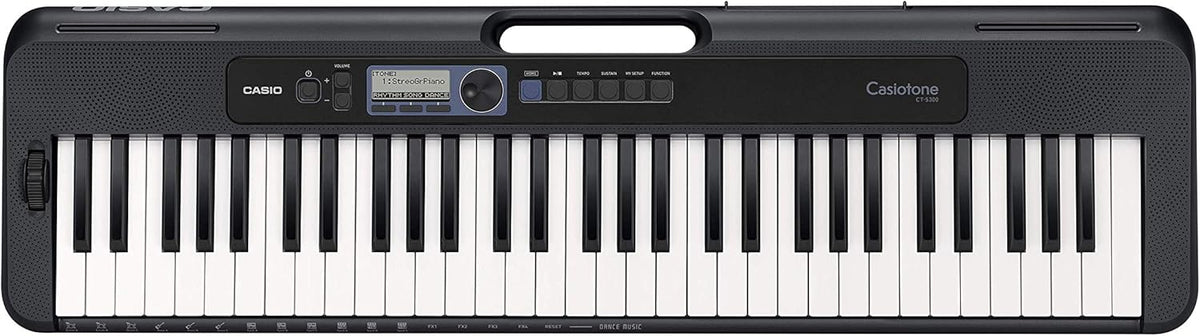 CT-S300AD 61 Touches Tactiles Touches, Pitch-Bend Wheel Clavier Electronique Portable Noir avec Adaptateur AC inclus