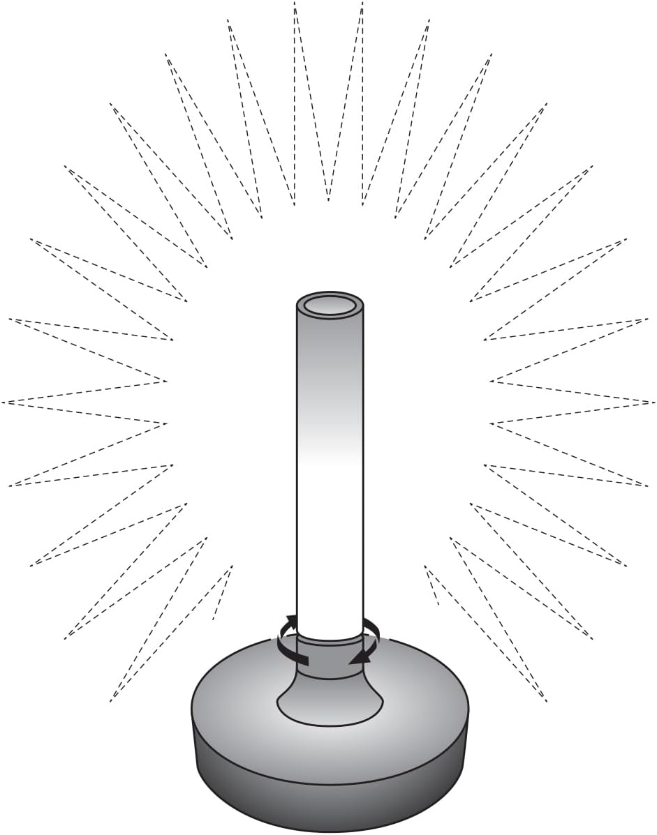 Lot de 2 lampes d'extérieur et vase à fleurs avec batterie Gris Hauteur 20 cm