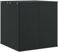 vidaXL Boîte à Coussins de Jardin Coffre de Rangement Conteneur à Oreillers d'Extérieur Patio Terrasse Résine Tressée 100x97,5x104 cm Noir