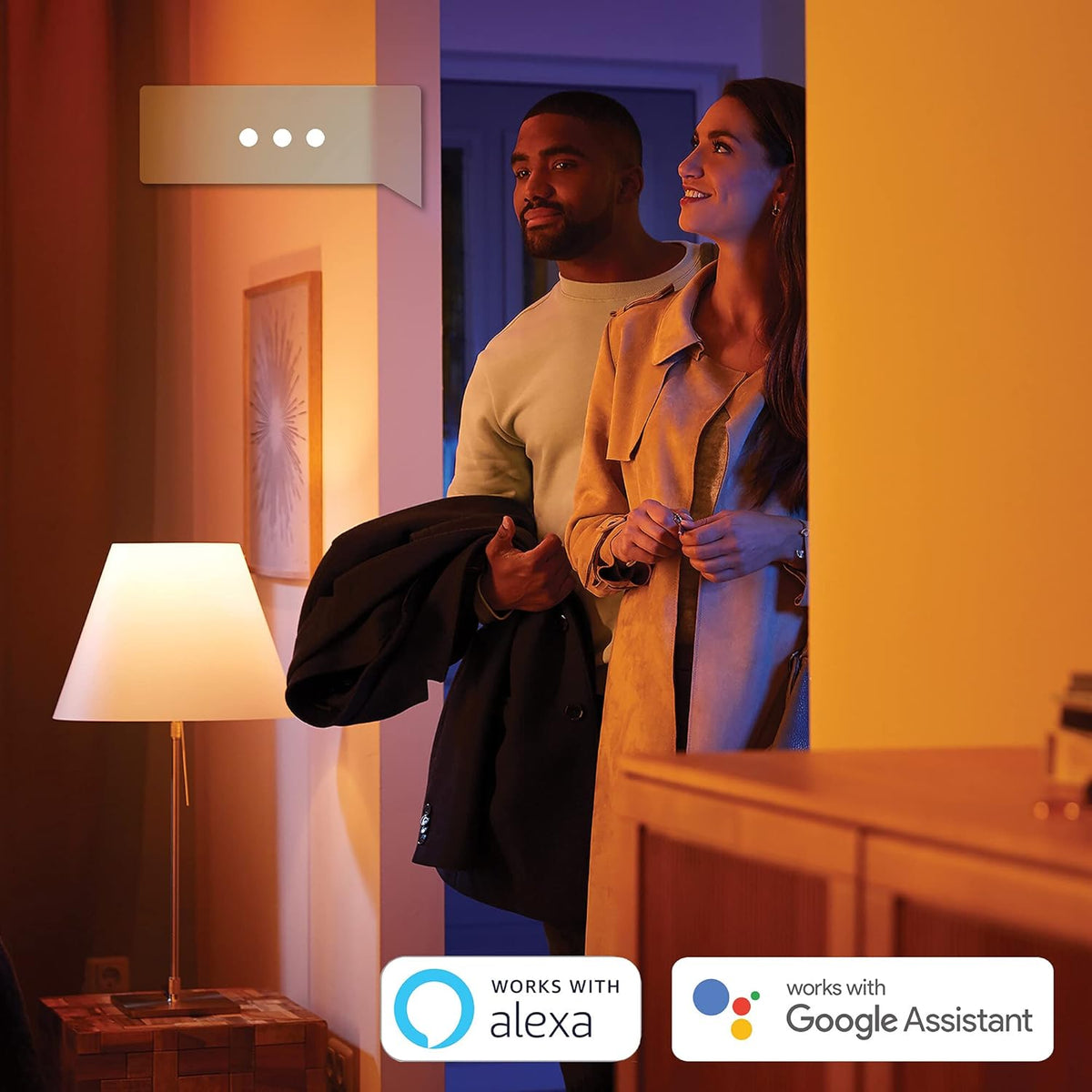 Hue White Ambiance FAIR Suspension 39W - Blanc télécommande incluse , compatible Bluetooth, fonctionne avec Alexa, Google Assistant et Homekit