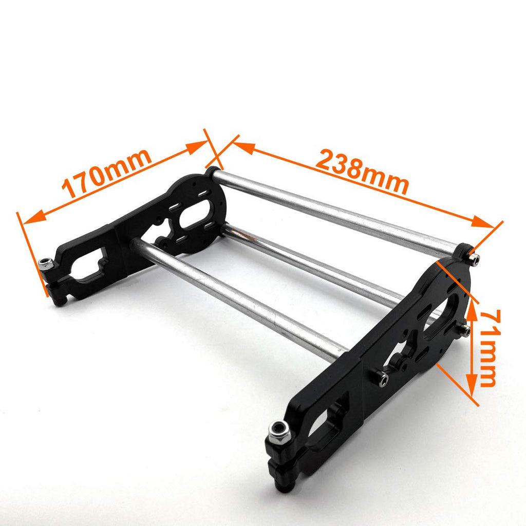 Composants pour skateboard de montagne sans moteur tout-terrain, support de moteur d'entraînement par courroie avec housse de protection (kit 1)