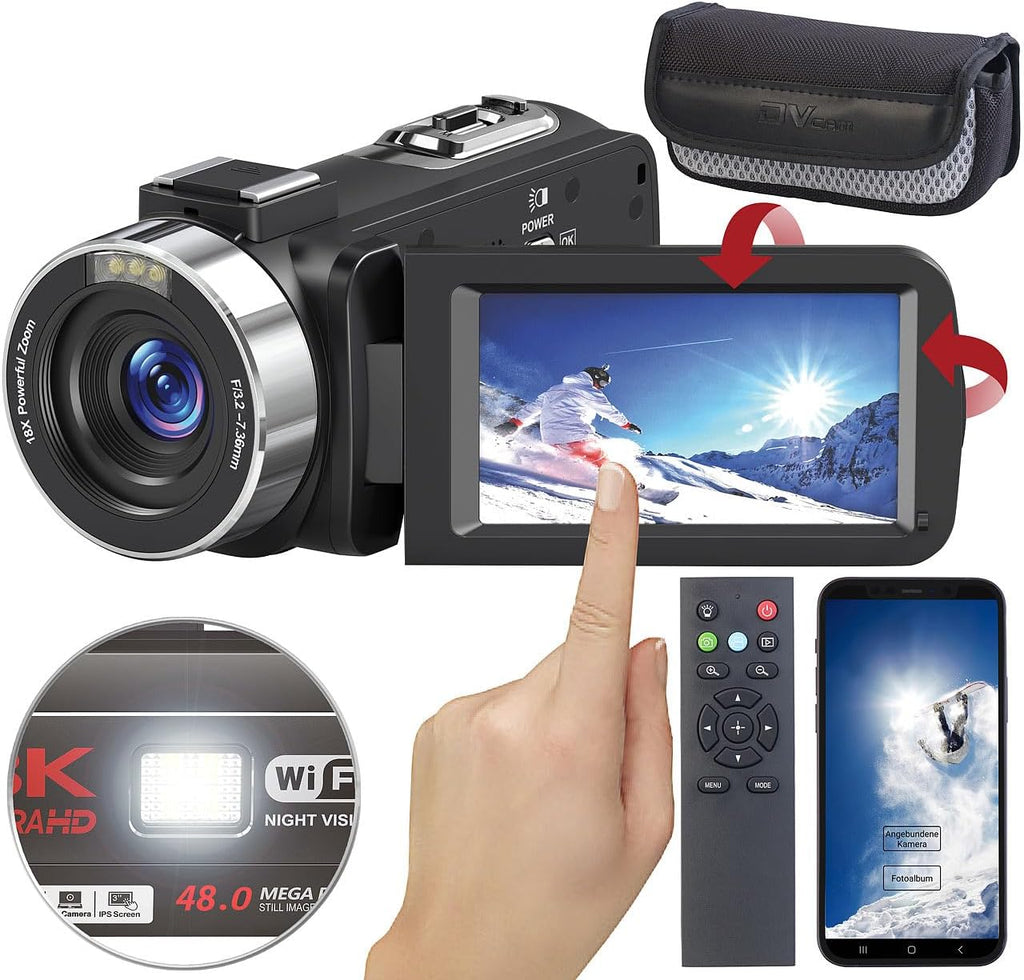 Caméscope connecté 8K UHD DV-910.uhd [Somikon]
