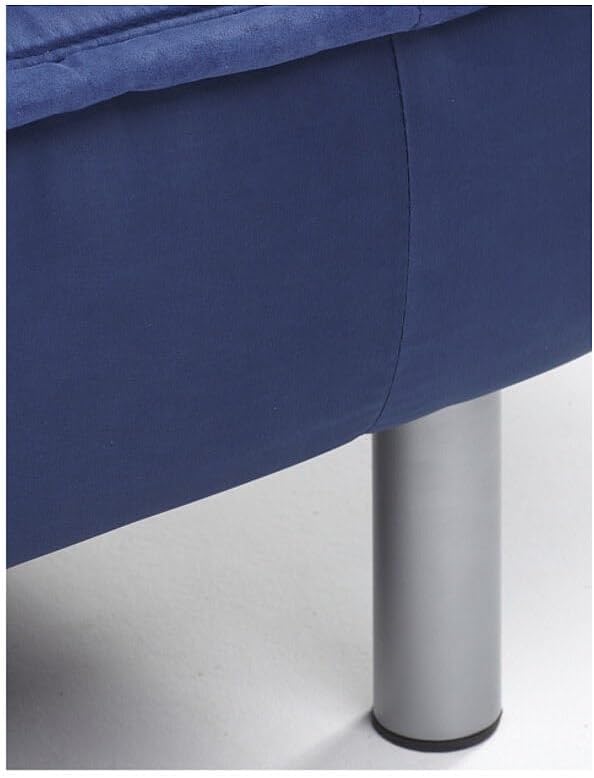 Vente-unique - Canapé Convertible clic-clac MISHAN en Tissu - Bleu - 3 Places