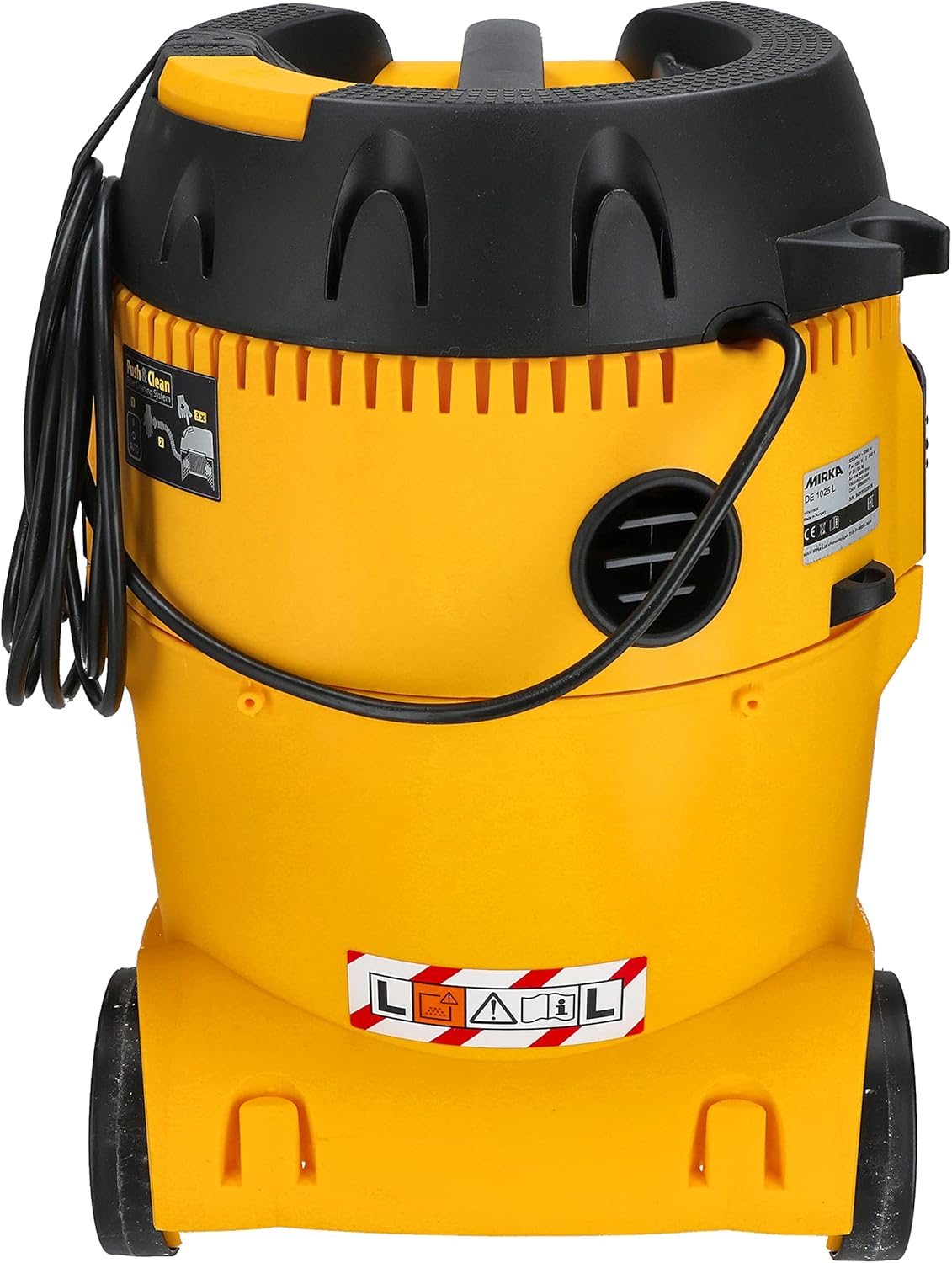 MIRKA Aspirateur Industriel Aspirateur Eau et poussière 25 litres/Tuyau d'aspiration/Puissance 1000 W/Adaptateur pour Ponceuse Inclus/Kit de Buses
