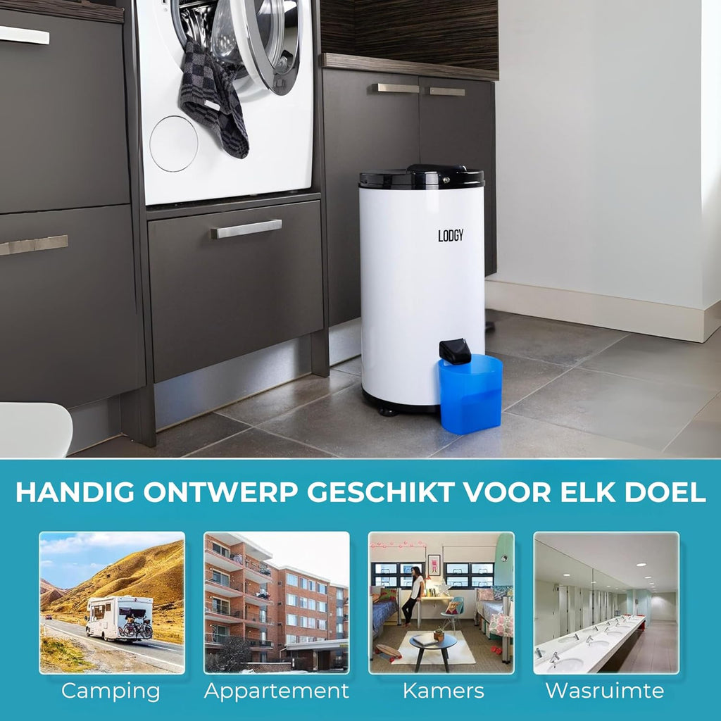 Lodgy - Centrifugeuse - Essoreuse à sec - Centrifugeuse à linge - Mini Sèche-linge - AAA+