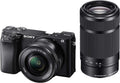 Alpha 6100 | Appareil Photo Numérique Hybride APS-C en kit Objectifs Zoom E 16-50mm f/3.5-5.6 PZ OSS et E 55-210mm f/4.5-6.3 OSS (AF en 0.02s, Suivi des Yeux, Vidéo 4K, Ecran Selfie Vlogging)