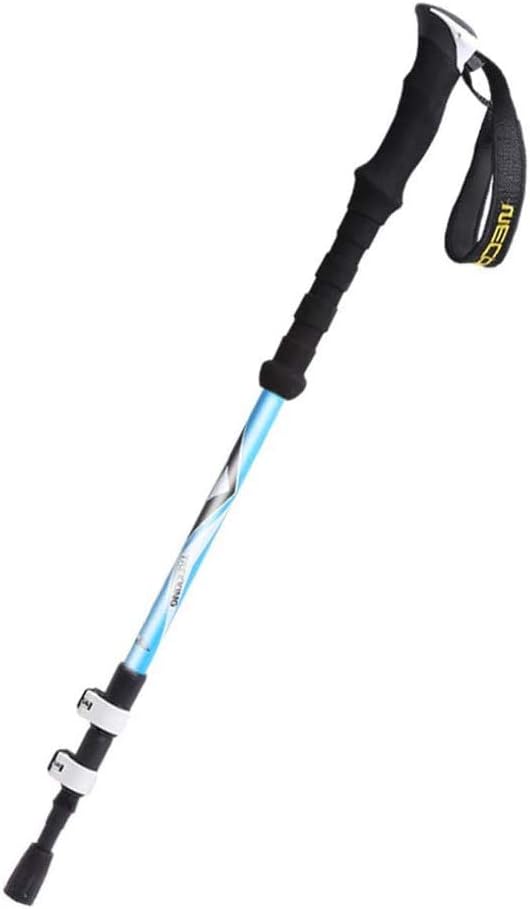 ZHCHAO Bâtons de randonnée Bâtons de randonnée Pliables Pack bâtons de Marche en Alliage d'aluminium, poteaux d'éclairage à système de Verrouillage réglable Rapide pour la randonnée, Le Camping