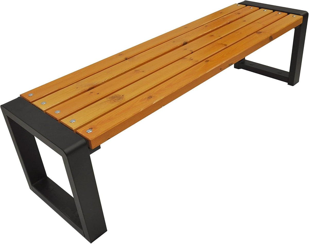 Primario Grande Banc de Jardin Extérieur en Bois - Capacité de Charge 350kg - Banquette pour Parc Grande-BO Chêne Clair, 150cm - Longueur du Siège