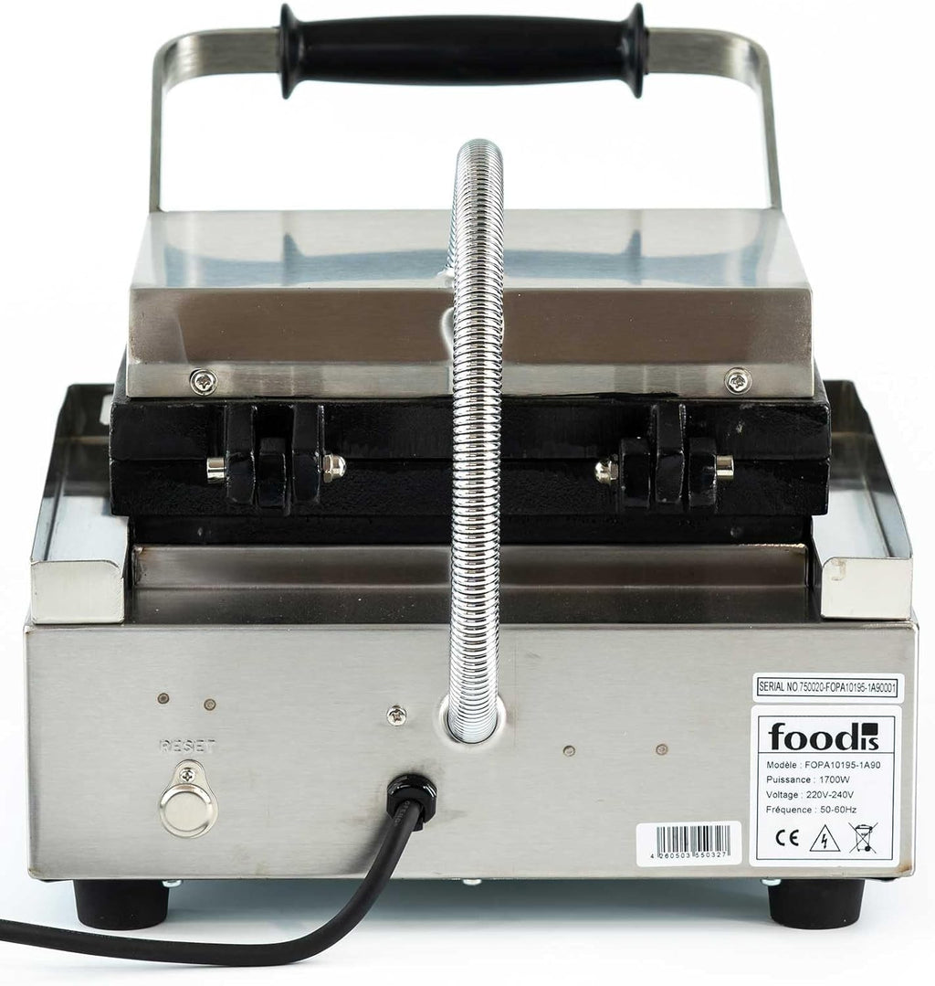 foodis Gaufrier et Croque Monsieur 1700W avec indicateur de Chauffage & Minuteur - Appareil a Gaufre Coeur avec regulation de la Temperature 60-300°C - Machine a Gauffre, Waffle Maker