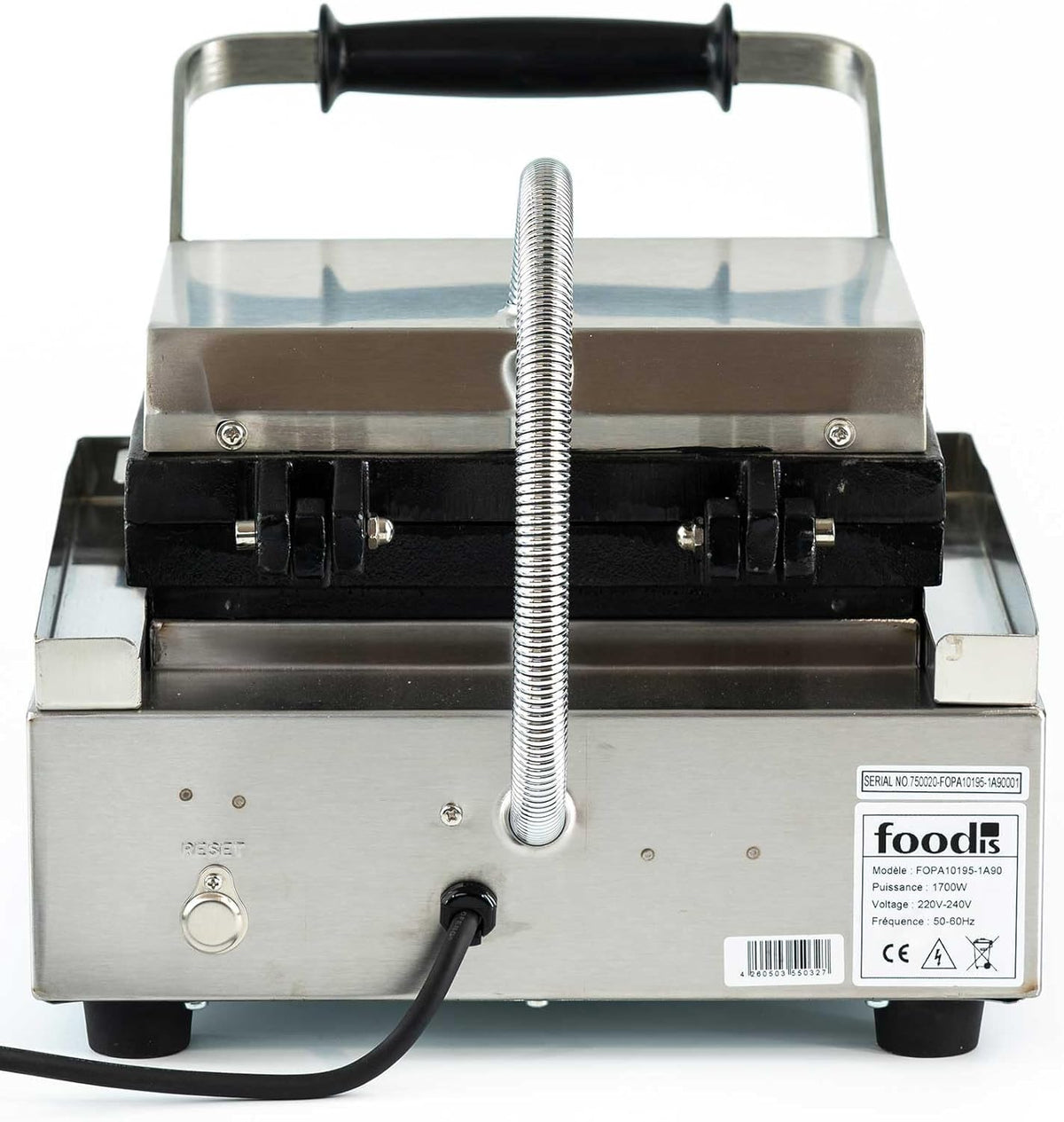 foodis Gaufrier et Croque Monsieur 1700W avec indicateur de Chauffage & Minuteur - Appareil a Gaufre Coeur avec regulation de la Temperature 60-300°C - Machine a Gauffre, Waffle Maker