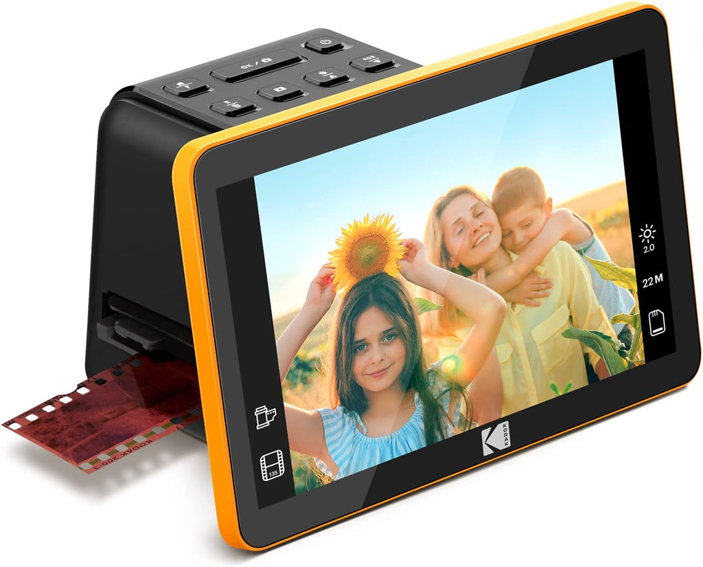 Kodak Slide N Scan Scanner de Film numérique Max 7"- Grand écran LCD 7" convertit Les négatifs Couleur en 22MP HD n & b JPEG RODFS70