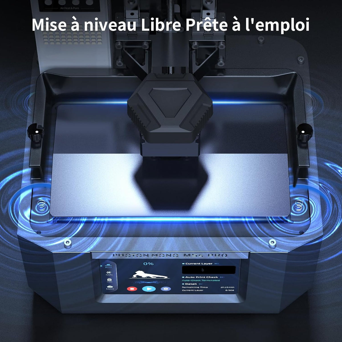 ANYCUBIC Photon Mono M5s Pro Ultra 14K Imprimante 3D en résine avec chauffage et purificateur - 223,78 x 126,38 x 200 mm