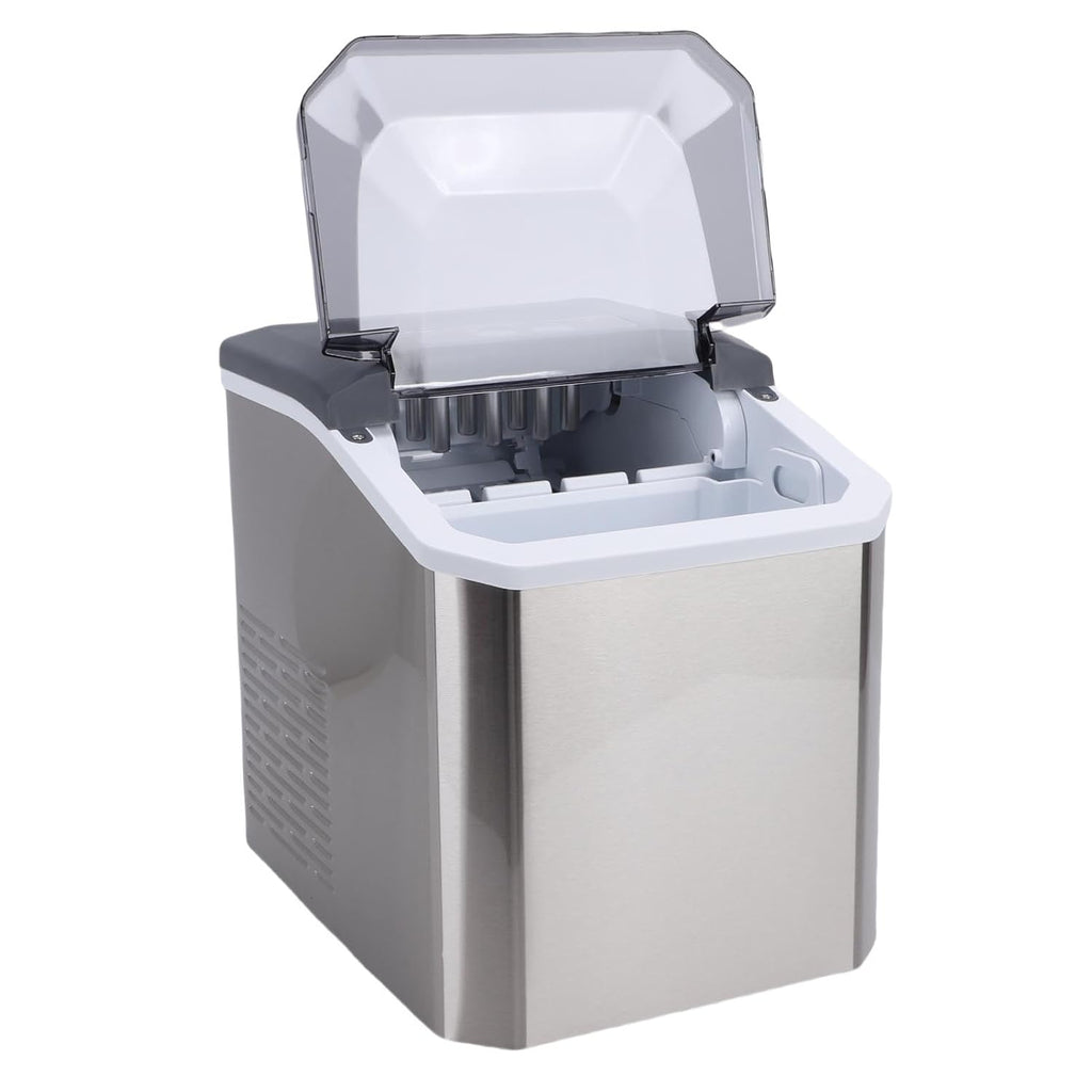CHEOTIME Machine à glaçons portable, 9 glaçons en 6 minutes, 26 lb en 24 heures, nettoyage automatique silencieux, avec panier et cuillère, pour la maison, la cuisine, le
