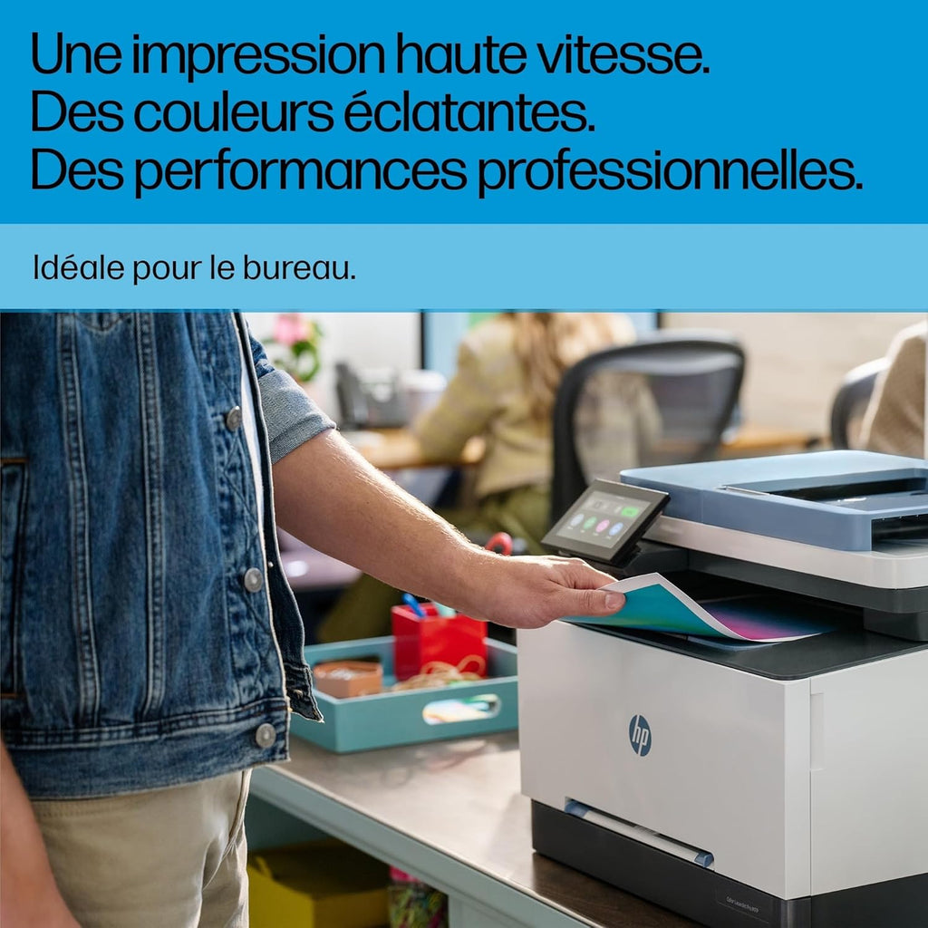Color Laserjet Pro 3302fdw, 499Q8F, Imprimante Multifunction A4, Recto/Verso Automatique Couleur, 25 ppm, USB, Wi-FI, Fax, Copie, ADF, Smart, Bleue