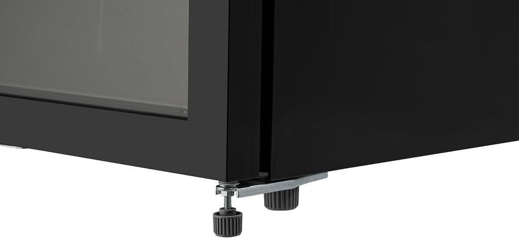 METRO Professional Réfrigérateur à Boissons GSC4240B, Métal/Verre, 54 x 54.5 x 139.5 cm, 237 L, Refroidissement Statique, 110 W, avec Serrure, Restauration, Noir