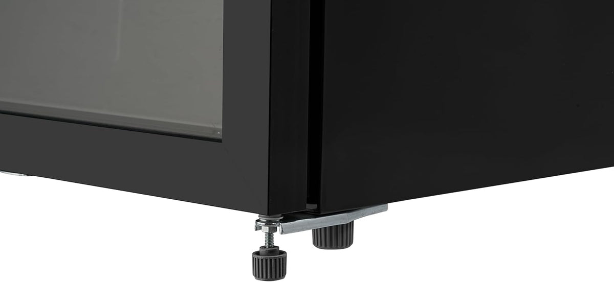 METRO Professional Réfrigérateur à Boissons GSC4240B, Métal/Verre, 54 x 54.5 x 139.5 cm, 237 L, Refroidissement Statique, 110 W, avec Serrure, Restauration, Noir