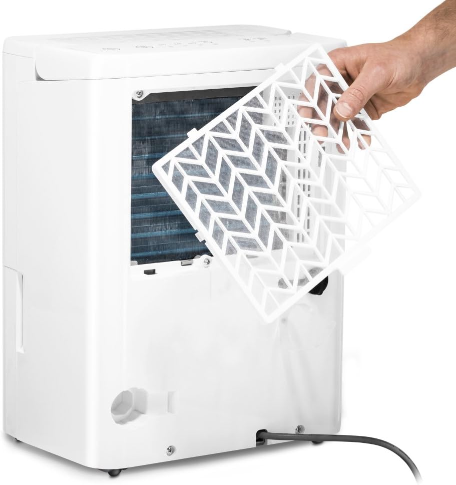 TROTEC Déshumidificateur TTK 32 E Convient pour des surfaces jusqu'à 15m² ou 37m³ Capacité de déshumidification 14L/jour