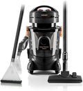 Haeger Aspirateur multifonction pour tapis, tapis, tissus d'ameublement et voiture, nettoyeur de taches, aspirateur humide et sec, filtre à eau, 1200 W
