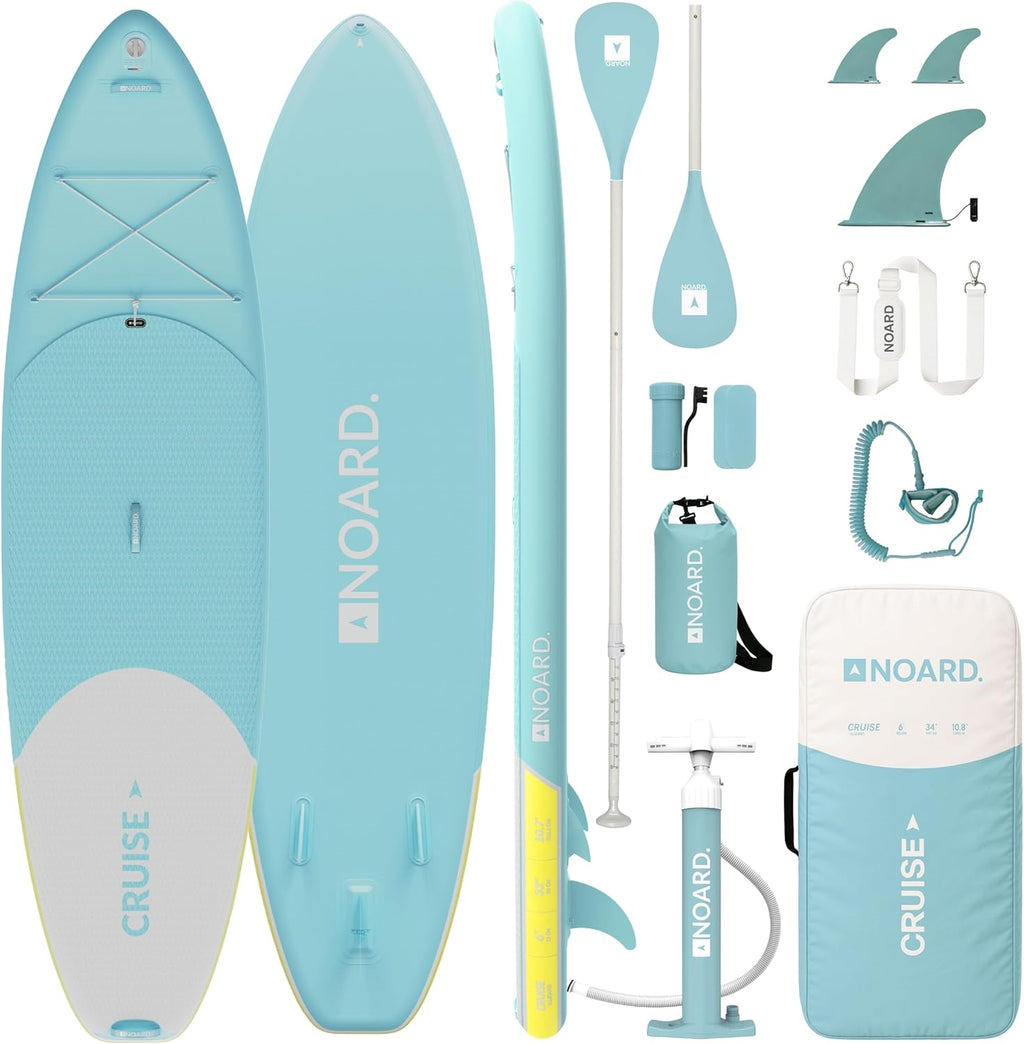 NOARD Planche de surf Stand Up Paddle - 326 x 76 x 15 cm - Différents designs - Convient pour les débutants et les professionnels - Accessoires inclus